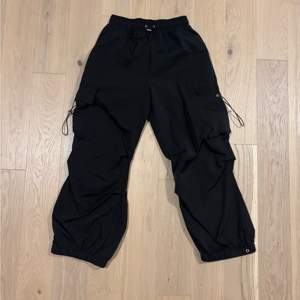Trendy Black Utility Pants